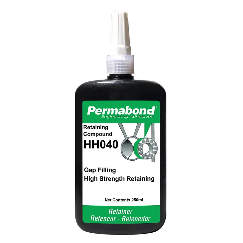 Permabond HH040 Gap Fill Anaerobic Retaining Compound, Green, 250ml Bottle