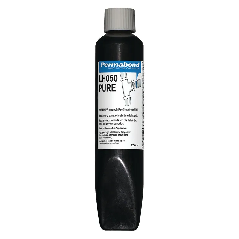 Permabond LH050 Pure Anaerobic Thread Sealant, White, 250ml Tube