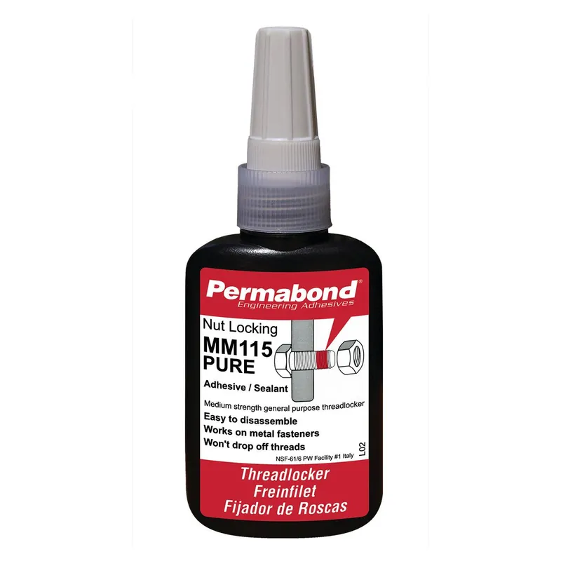 Permabond MM115 Pure Anaerobic Threadlocker, Clear, 50ml Bottle