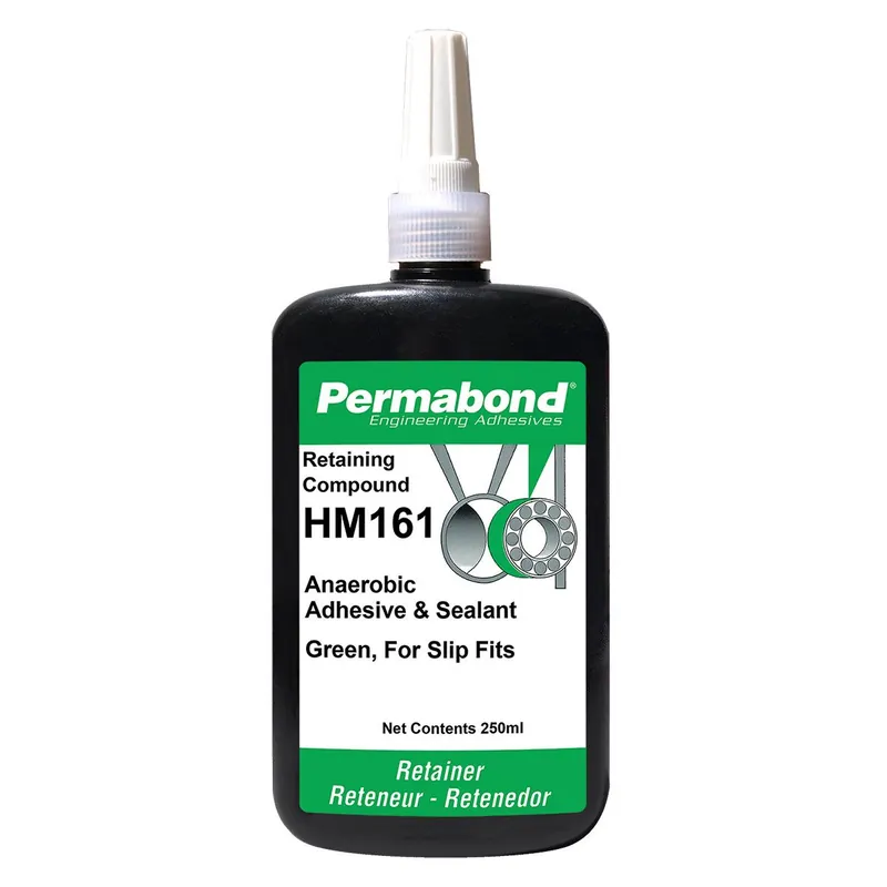 Permabond HM161 Gap Fill Slip Fit Anaerobic Retaining Compound, Green, 250ml Bottle