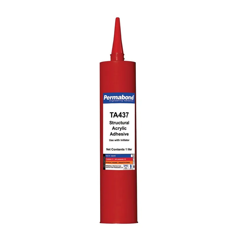 Permabond TA437 Single Component Toughened Acrylic Adhesive, Orange, 300ml Cartridge