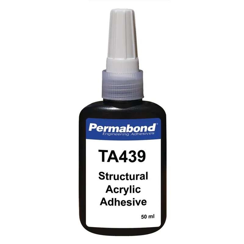 Permabond TA439 High-Temperature Magnet Bonding Toughened Acrylic Adhesive, Amber, 50ml Bottle