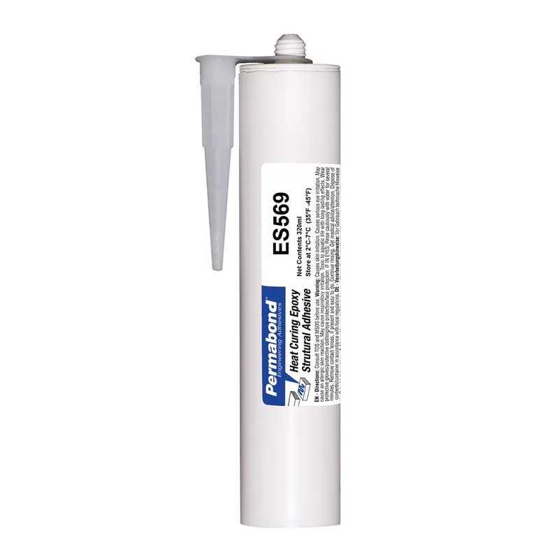 Permabond ES569 Non-Sagging Single-Part Viscosity Epoxy, Black, 320ml Cartridge