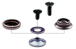 Botron B9865 Universal Screw-In Snap Kit