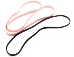 Botron BE8014 Anti-Static Rubber Bands, Pink, 8" x 1/4" (Bag of 117)