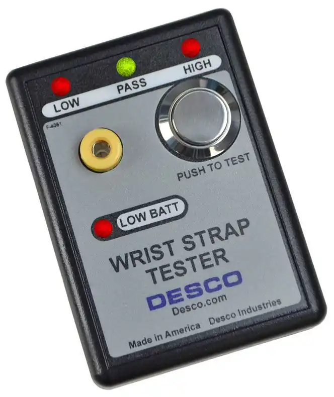 Desco 19240 Wrist Strap Touch Tester, 9 VDC