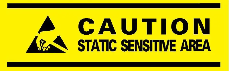 Desco 81802 Aisle Marking Tape with "ESD Sensitive" Warning, 3" x 216‘ Roll