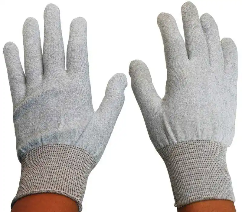 Desco 68121 Form Fitting Kevlar ESD Inspection Gloves, Medium