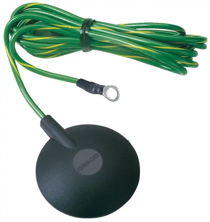 Desco 09814 Floor & Worksurface Ground Cord with 10mm Stud, 15‘