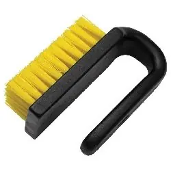 Menda 35689 Cleaning Brush with Dissipative Nylon Bristles & Curved Conductive Polypropylene Handle, 4" OAL