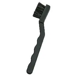 Menda 35691 Cleaning Brush with Conductive Nylon & Hog Hair Bristles, & Long Conductive Polypropylene Handle, 6" OAL