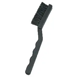 Menda 35692 Cleaning Brush with Conductive Nylon & Hog Hair Bristles, & Long Conductive Polypropylene Handle, 7" OAL