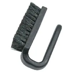 Menda 35695 Cleaning Brush with Conductive Nylon & Hog Hair Bristles, & Curved Conductive Polypropylene Handle, 4" OAL
