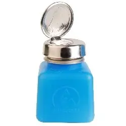 Menda 35282 durAstatic® HDPE One-Touch Dissipative Bottle, Blue, 4 oz.