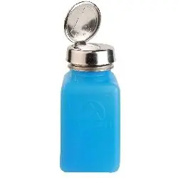Menda 35283 durAstatic® HDPE One-Touch Dissipative Bottle, Blue, 6 oz.