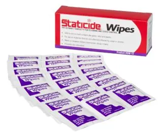 ACL 2450 Staticide Anti-Static Wipes, Bulk Pack, 5" x 8"