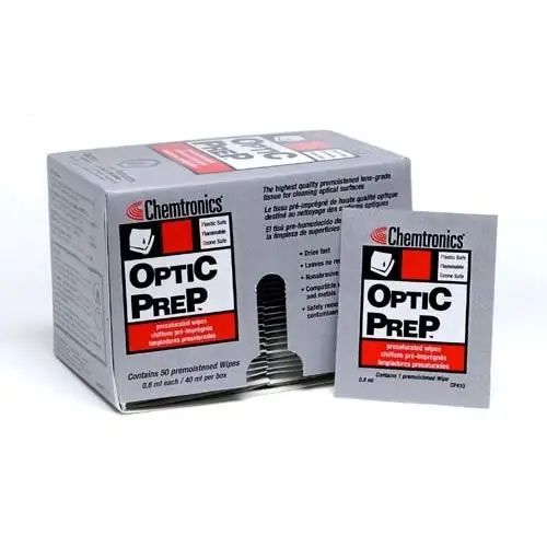 Chemtronics CP410 Presaturated Optic Prep Wipes, 4" x 8.25"
