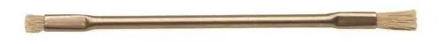 Techspray 2031-1 TechClean® Double-Ended Brush with Horse Hair Bristles, 0.25" Trim & Stainless Steel Handle, 4.5" OAL