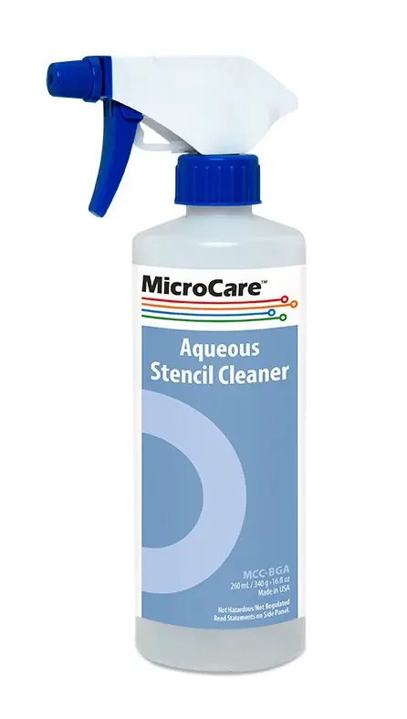 MicroCare MCC-BGA Aqueous Stencil Cleaner, 12 oz. Bottle