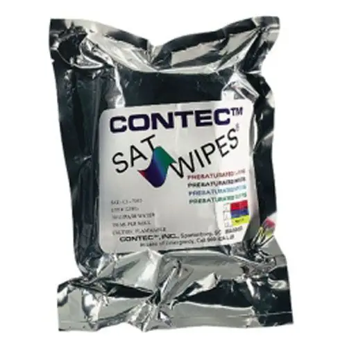 Contec SAT-C1-7030/18 SATWipes, Polycellulose Nonwoven Presaturated Wipes Refill, 70% IPA, 6" x 9"