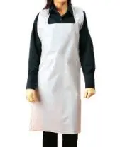 Keystone AP-PE-BX-MED 1.5 Mil Polyethylene Disposable Apron, White, 28" x 46"