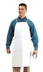 Keystone AP-TVKI Tyvek® Disposable Apron, White, 28" x 36"