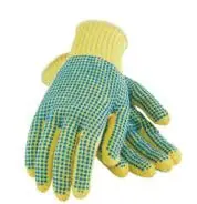 PIP 08-K350PDD/S Heavy Weight 7-Gauge Kevlar Cut-Resistant Gloves with PVC Grips, Small