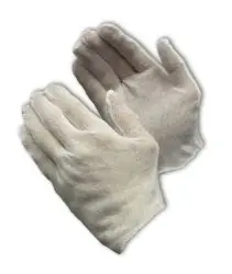 PIP 97-500I CleanTeam® Economy Men‘s Lightweight Cotton Lisle Inspection Gloves with Unhemmed Cuff, 9" (Case of 1,200)