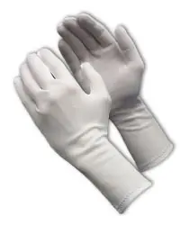 PIP 98-703/12 CleanTeam® Women‘s Stretch Nylon Inspection Gloves with Zig-Zag Stitched Rolled Hem, 12" (Case of 300)