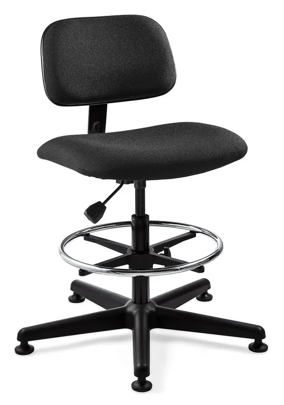 Bevco 4500-F Westmound Bench Height Chair with Black Nylon Base, Fabric