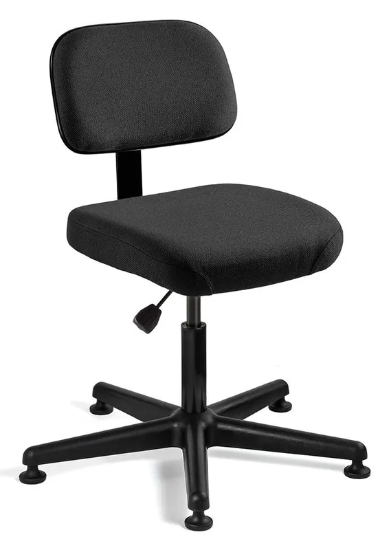 Bevco 5000-F Doral Desk Height Chair with Black Nylon Base, Fabric