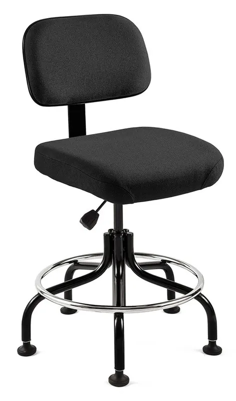 Bevco 5600-F Doral Bench Height Chair with Tubular Steel Base, Fabric