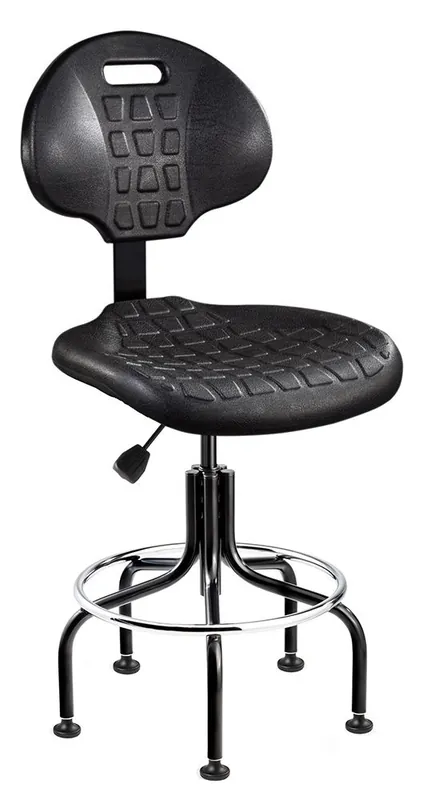 Bevco 7200 Everlast Desk Height Chair with Tubular Steel Base, Polyurethane