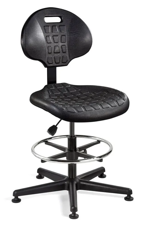 Bevco 7500 Everlast Bench Height Chair with Black Nylon Base, Polyurethane