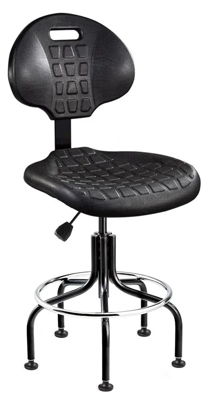 Bevco 7600 Everlast Bench Height Chair with Tubular Steel Base, Polyurethane