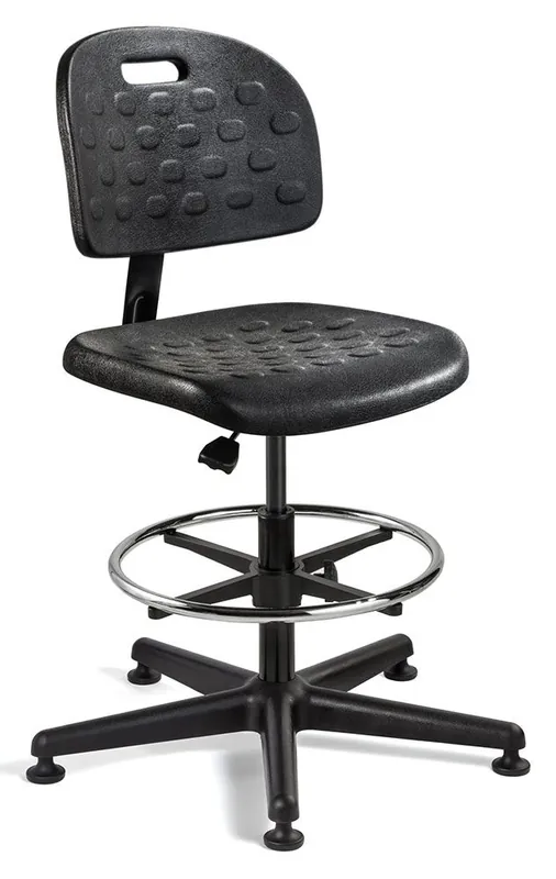 Bevco V7307 Breva Mid-Height Chair with Black Nylon Base, Polyurethane