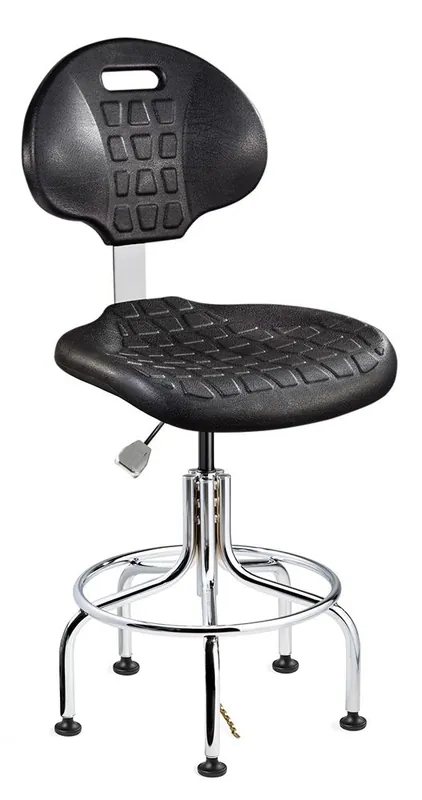Bevco 7210E Everlast Desk Height ESD Chair with Tubular Steel Base, Polyurethane
