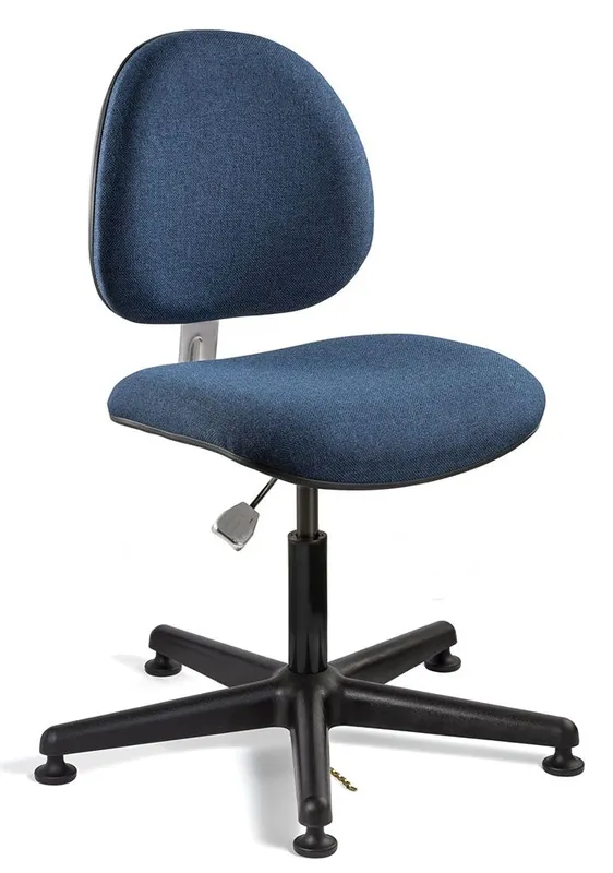 Bevco V800S Lexington Desk Height ESD Chair with Black Nylon Base, Fabric