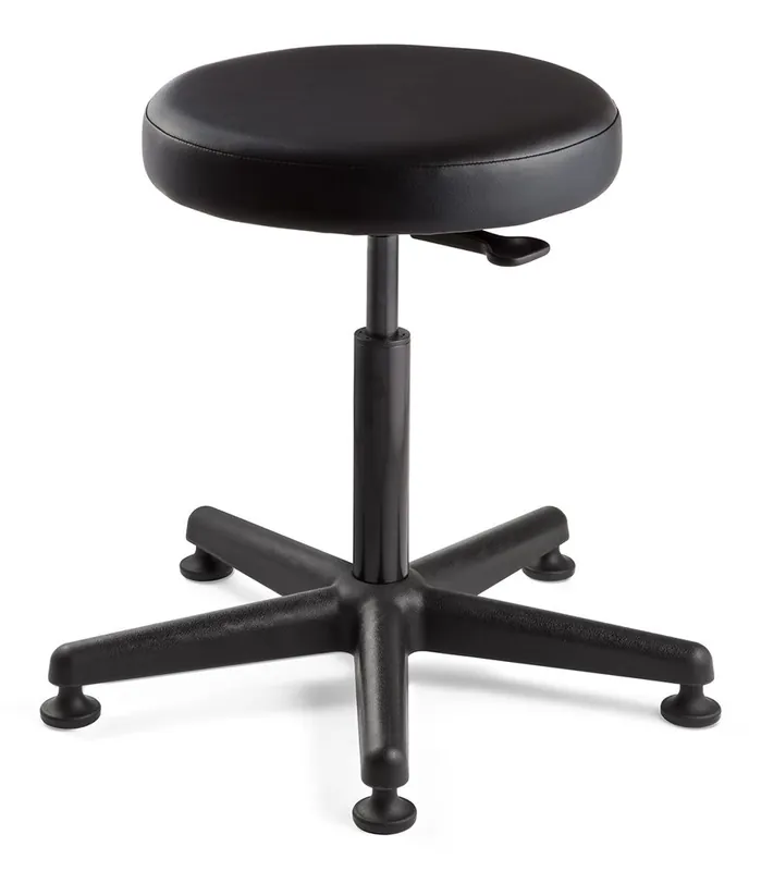 Bevco 3000-V Desk Height Backless Stool with 5-Star Base, Vinyl