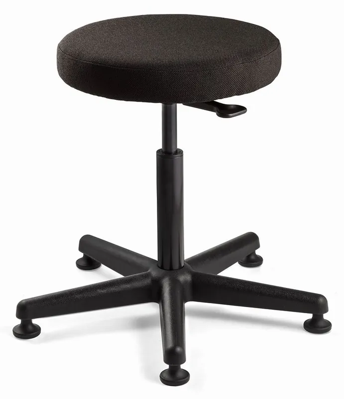 Bevco 3500-F Bench Height Backless Stool with 5-Star Base, Fabric