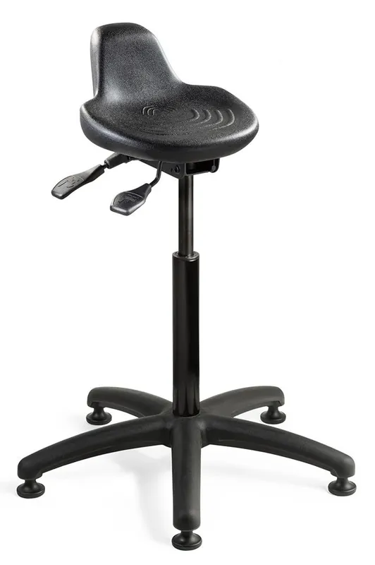 Bevco 3505 Sit/Stand Stool with 5-Star Base, Polyurethane