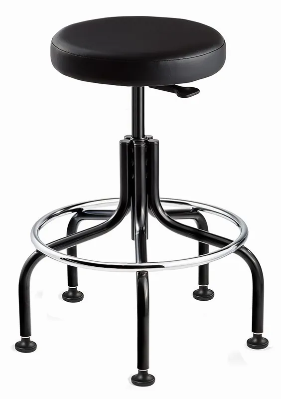 Bevco 3600-V Bench Height Backless Stool with Tubular Steel Base, Vinyl