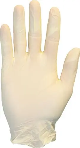 Safety Zone GVP9 Premium Powder-Free Disposable 5 Mil Synthetic Gloves, White