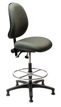 ergoCentric Ergo 2F 200 Bench Height Chair with Tilt Control, Fabric