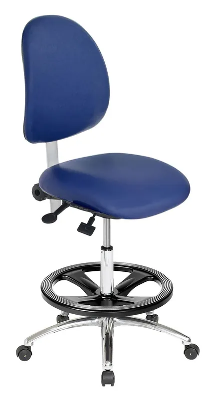 ergoCentric Ergo 2F ESD 200 Bench Height ESD Chair with Tilt Control