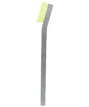 Gordon Brush 11SDA Scratch Brush with Single Row 0.16" Dissipative Nylon Bristles & Aluminum Handle, 6.4375" OAL