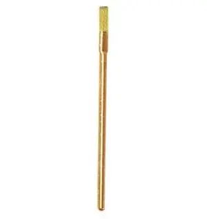 Gordon Brush BT202B Conductive Applicator Brush with 0.003" Brass Bristles, 0.375" Trim & Brass Handle, 3.50" OAL