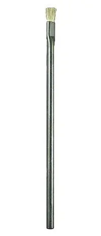 Gordon Brush SST6B Conductive Applicator Brush with 5/16" Brass 0.003" dia. Bristles, 5/16" Trim & 3/16" dia. Stainless Steel Tube Handle, 4-1/2" OAL