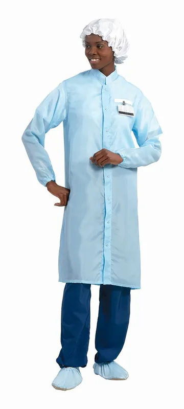 Worklon® 467/468 LD-100 Polyester Taffeta Frock with Elasticized Cuffs & Snap Closure
