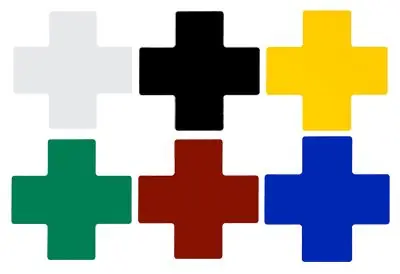 Brady ToughStripe® Polyester Center "+" Marks, 3" x 8"